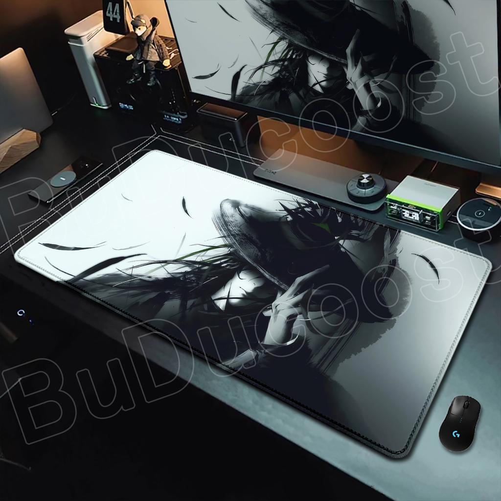 Hot Wuthering Waves Qiuyuan Mouse Pad XXL Gaming Computer Gamer PC 400x900mm Keyboard Desk Mat Non-Slip Rubber Laptop Mouse Pads