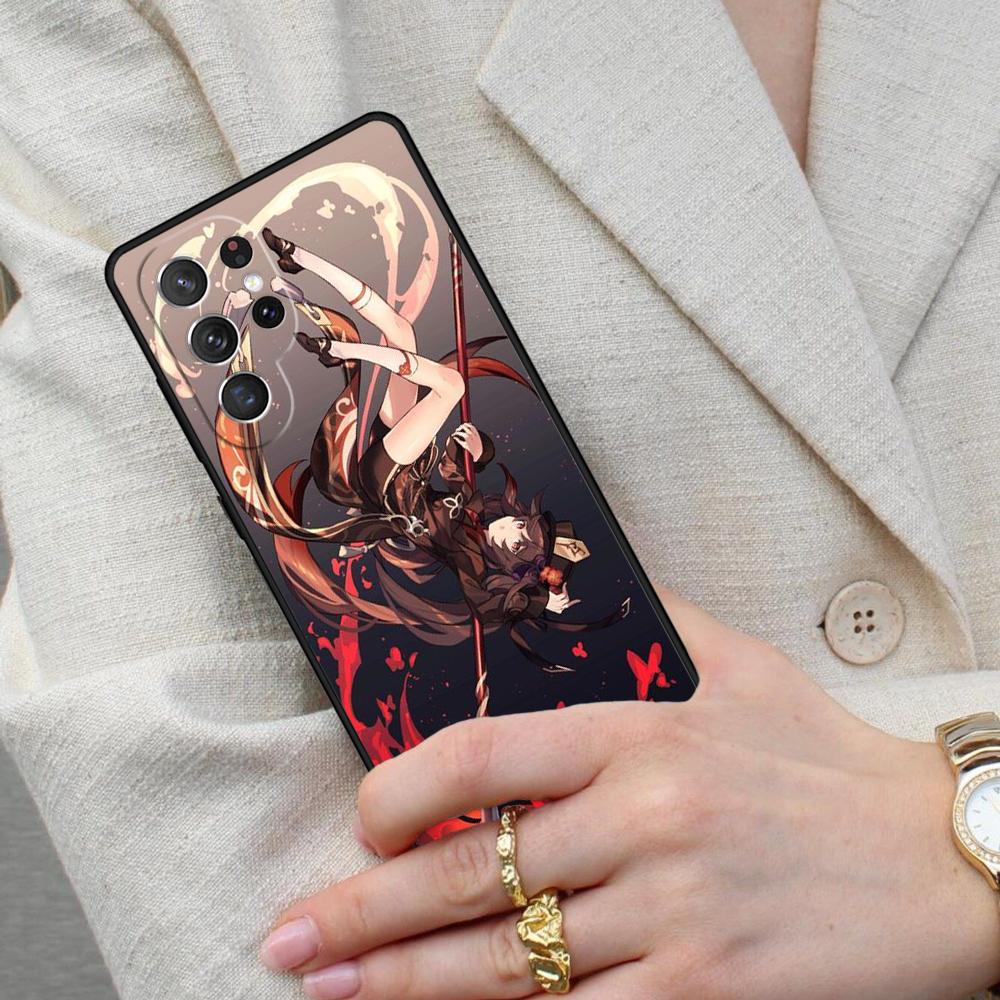 Genshin Impact Hu Tao HuTao Cell Phone Case for Samsung Galaxy S26 Ultra S25 S24 S23 S22 S21 S20 Note10 Cover