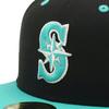 New Era 59FIFTY Cap MLB Seattle SEA 7 Side Under Exclusive to and Side Straight Flat Stylish Streetwear Brand (70907353, NER35C0391), Mariners,