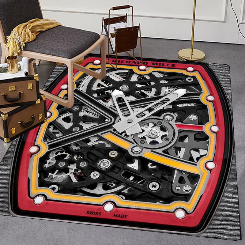 Swiss watch R-Richard Miller printed carpet high-end watch dial floor mat living room sofa room decorative art rugs
