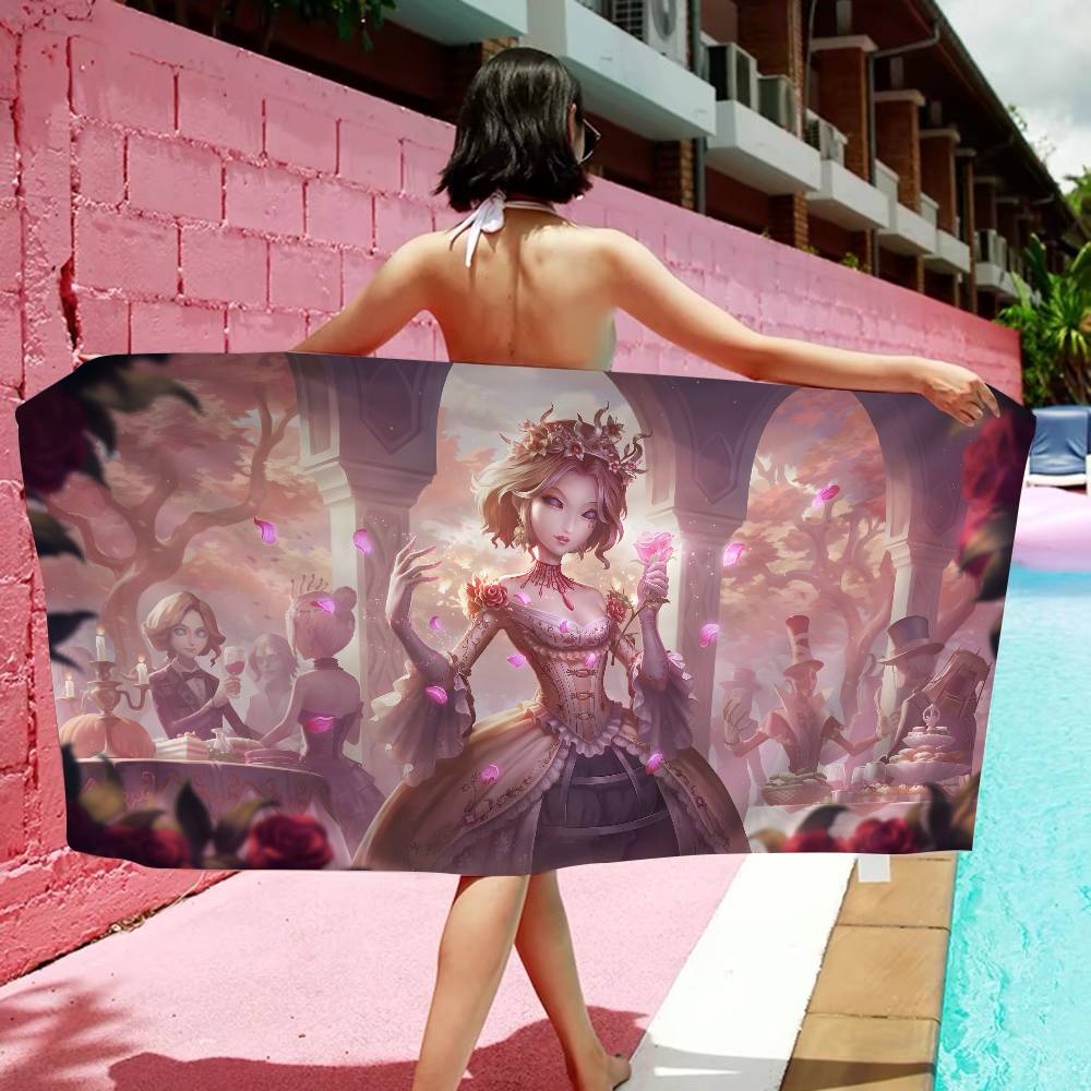 Game Suspense I-Identity V Microfiber Printed Beach Towel Mountain Climbing Yoga Beach Swimming Running Absorbent Soft Towel