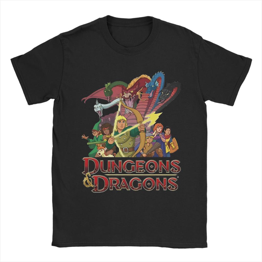 dungeoned and dragon BLUE  Tee Shirt for Men Women New Arrival T Shirts  Cotton Clothing