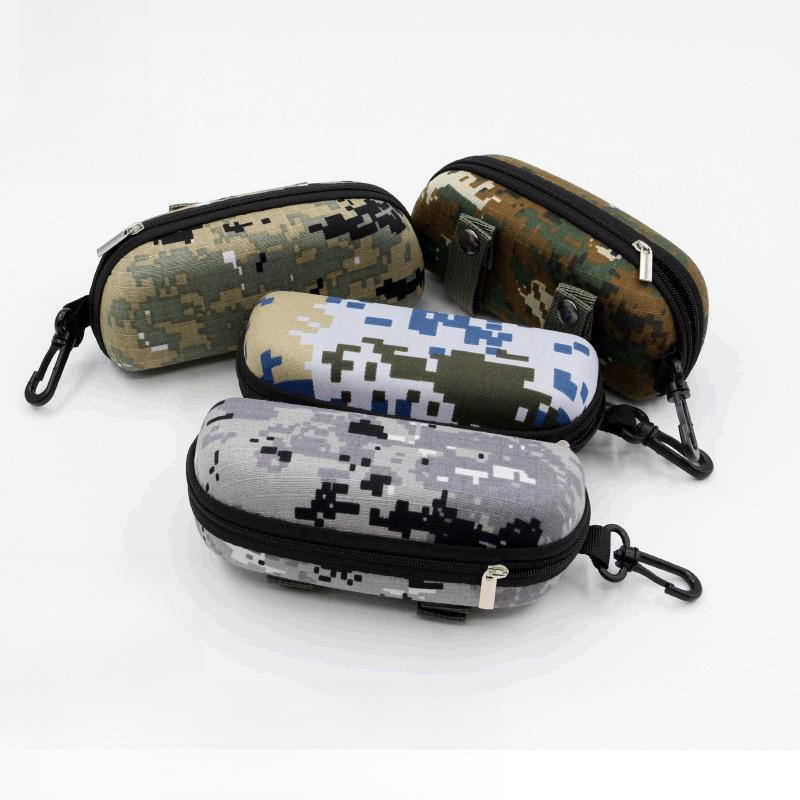 

Камуфляжний футляр для сонцезахисних окулярів EVA великої ємності з кріпленням на ремінь і блискавкою ліс зелений колір