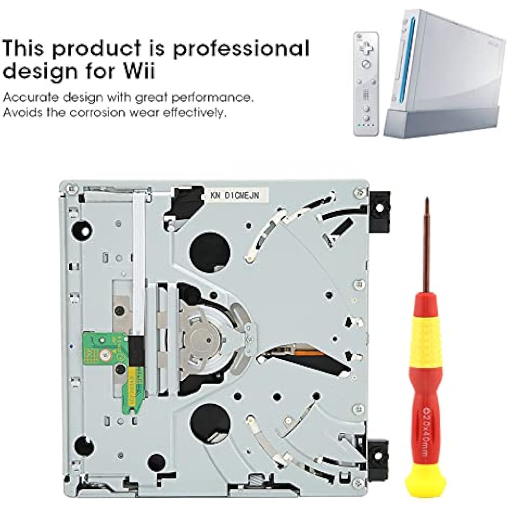 QANYEGN Replacement DVD Rom Drive, Professional ROM Disc Drive, Dual IC Disc Repair Parts for Wii...