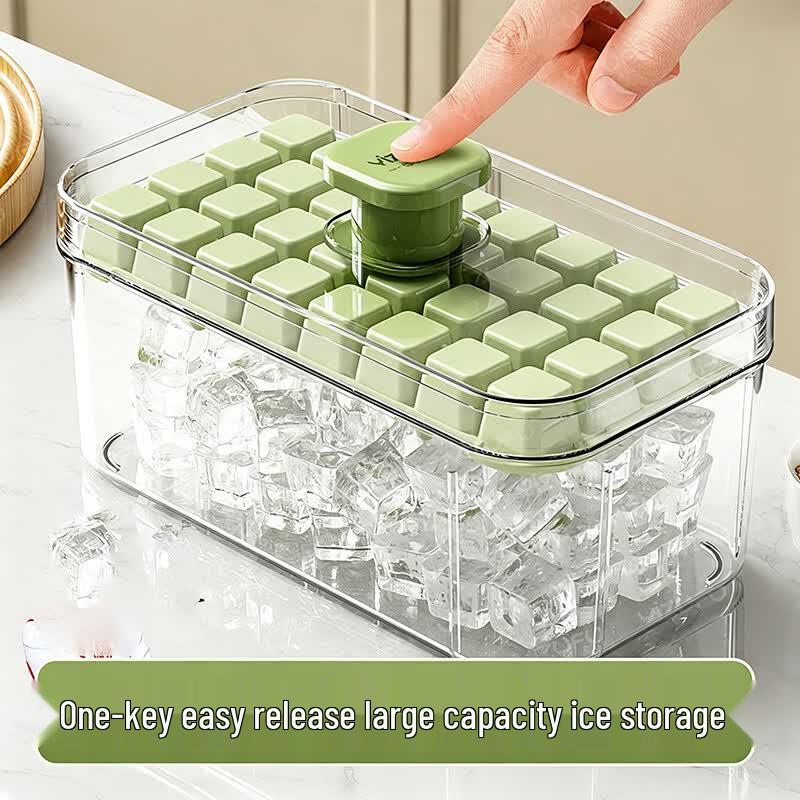 Press-Type 2-in-1 Ice Mold & Storage Box Food-Grade