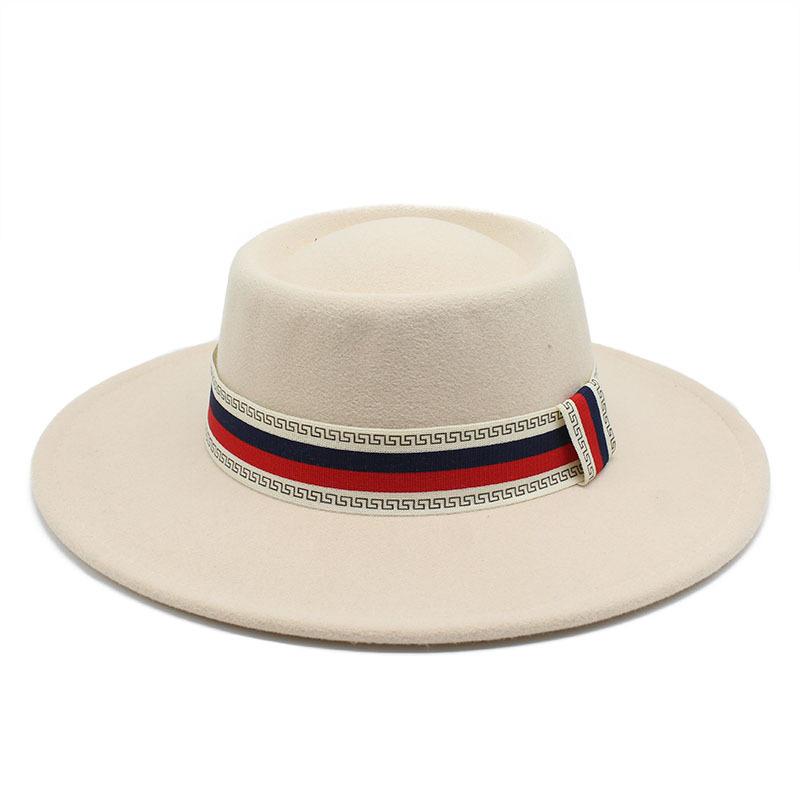 Big Brim Bump Dome Hat Woolen Top Hat Women'S Quarter British Retro Men'S Felt Hat French Jazz Hat