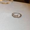 18K Gold Plated Pearl & Diamond Open Ring: High-End Fashion Jewelry for Women