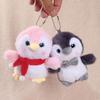 Penguin Plush Keychain With Bow Tie And Scarf Design For Bag Decor
