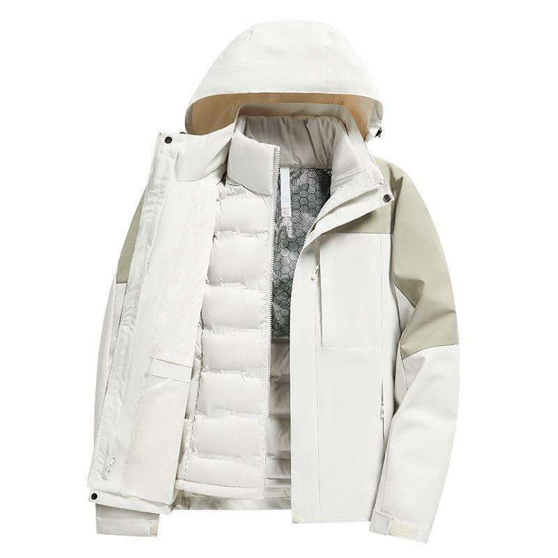 

Унисекс ветровка 3-в-1 с флисовой подкладкой для альпинизма - стиль весна, осень, зима 2024 3X-Large