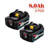 18V 8000mAh Lithium-Ion Replacement Battery for Makita BL1860B Power Tools