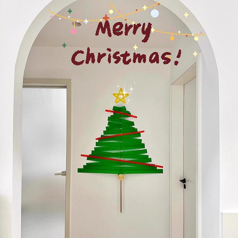 Budget-Friendly DIY Crepe Paper Christmas Tree Decoration Kit for Windows