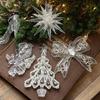 Transparent Acrylic Angel Ornament - Christmas Ice Crystal Pendant for Tree Decoration