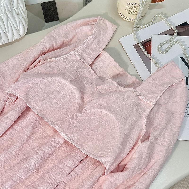 Damen Süße Wolkenbaumwolle Pyjama Set - Langarm & Hose für Frühling und Herbst