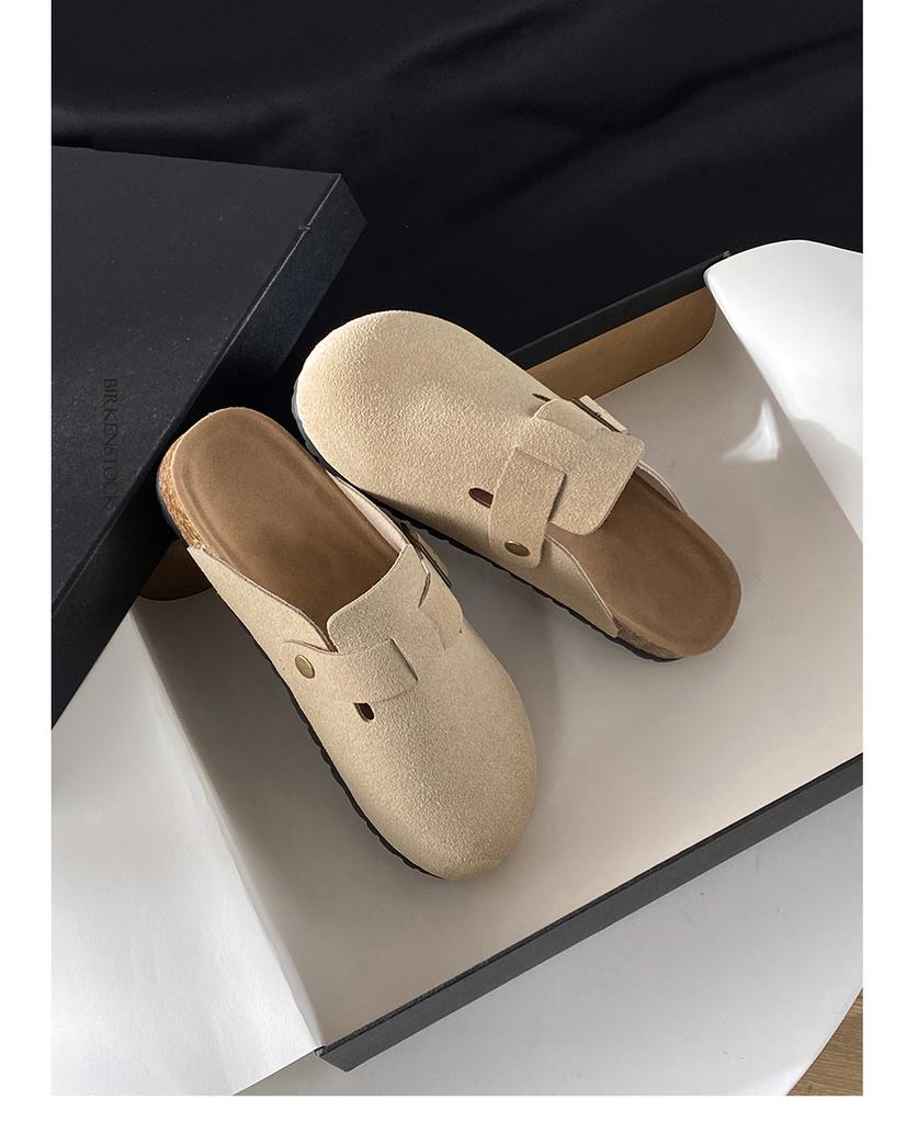 Fashion 2025 Women Suede Clogs Slippers Soft Insole Sandals with Arch Support Shoes Outdoor Beach Suede Clogs Slippers Slides for Men