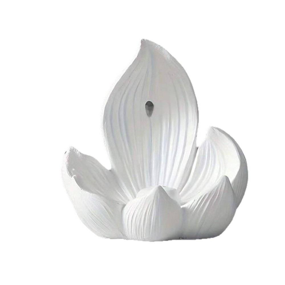 Resin Lotus Tabletop Incense Base Zen Chinese Style Lotus Incense Stick Incense Stick Burner Spa