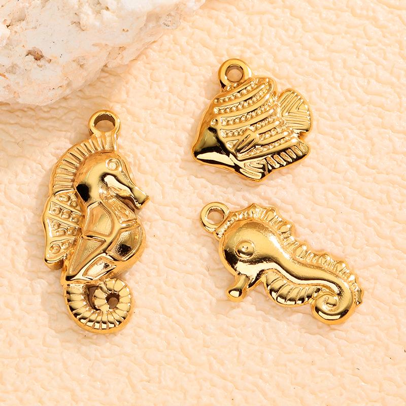 Ocean Series: Seahorse, Mermaid, Seashell, Dolphin, Conch DIY Bracelet & Necklace Charms 