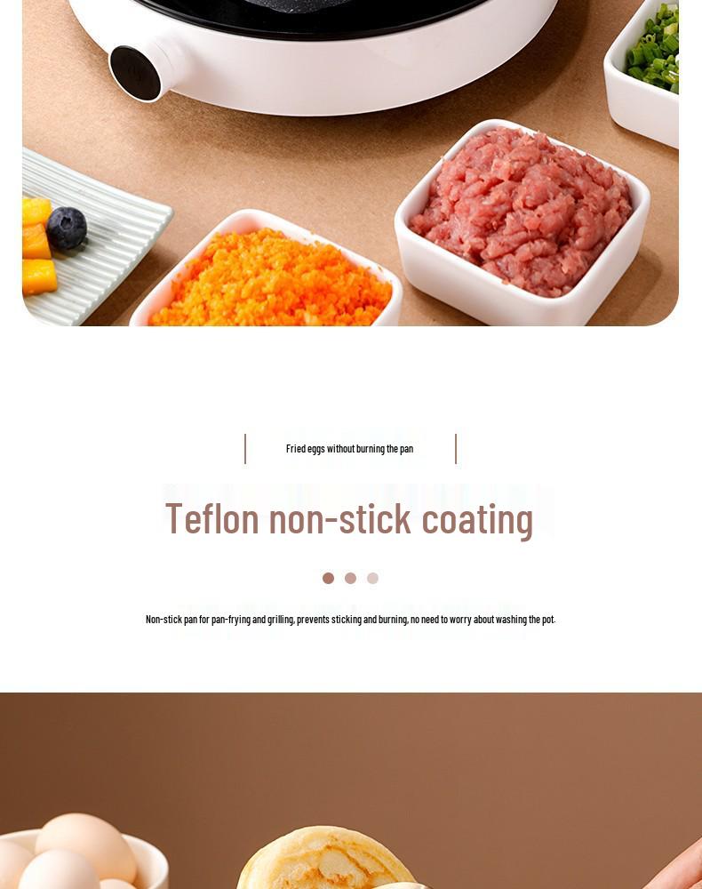 Maifan Stone Non-Stick Four-Hole Egg Pan with Lid