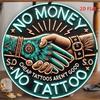 Metal Sign Tattoo Studio Decor Neon Style Art for Shop Wall Display