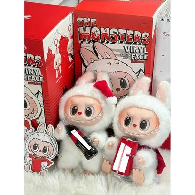 V3 Labubu Schlüsselanhänger Dritte Generation Handgefertigt Herzschlag Macaron Buble Mart Vinyl Gesicht Serie Blind Box