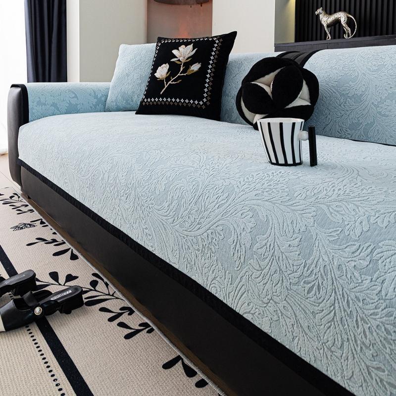 Light Luxury High-end Minimalist Sofa Cover Fabric Anti Slip and Cat Scratch Resistant Sofa Cushion Suitable for All Seasons