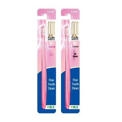 Lion Fine Tooth Clean 0.01 Crystal Soft Toothbrush, 2-Pack