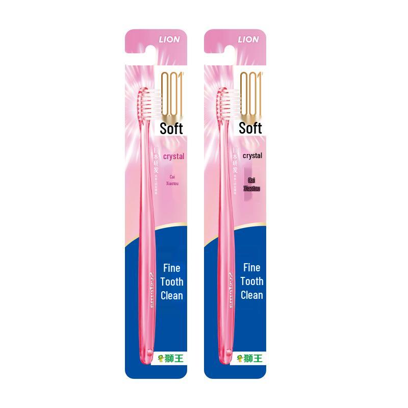 

Lion Fine Tooth Clean 0.01 Crystal Soft Toothbrush, 2-Pack