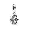 New Copper Star And Moon Series Suitable For Original Beaded Bracelet Necklace Female Pendant Diy Fine Jewelry
