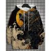 Men's Hoodie 3d Print Animal Tops Tiger Lion Graphics Long Sleeve Hoodie Vintage Fashion Dragon Men's Top Oversized Streetwear