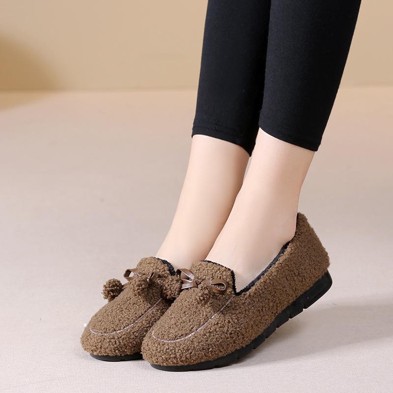 Winter new cloth shoes velvet warm daily home indoor women's cotton slippers cotton shoes