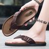 High-End Fashi Men's Sandals Summer Outdoor Slip-On Slippers Casual Beach Shoes Trendy Men's Sandals PVC Material Comfortable