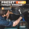 Preset Torque Wrench Kit 3/8" 1/4" 1/2" inch Adjustable Torque Wrench 72 Tooth Socket Wrench Mechanical  Repair Tool 5-350 N.m