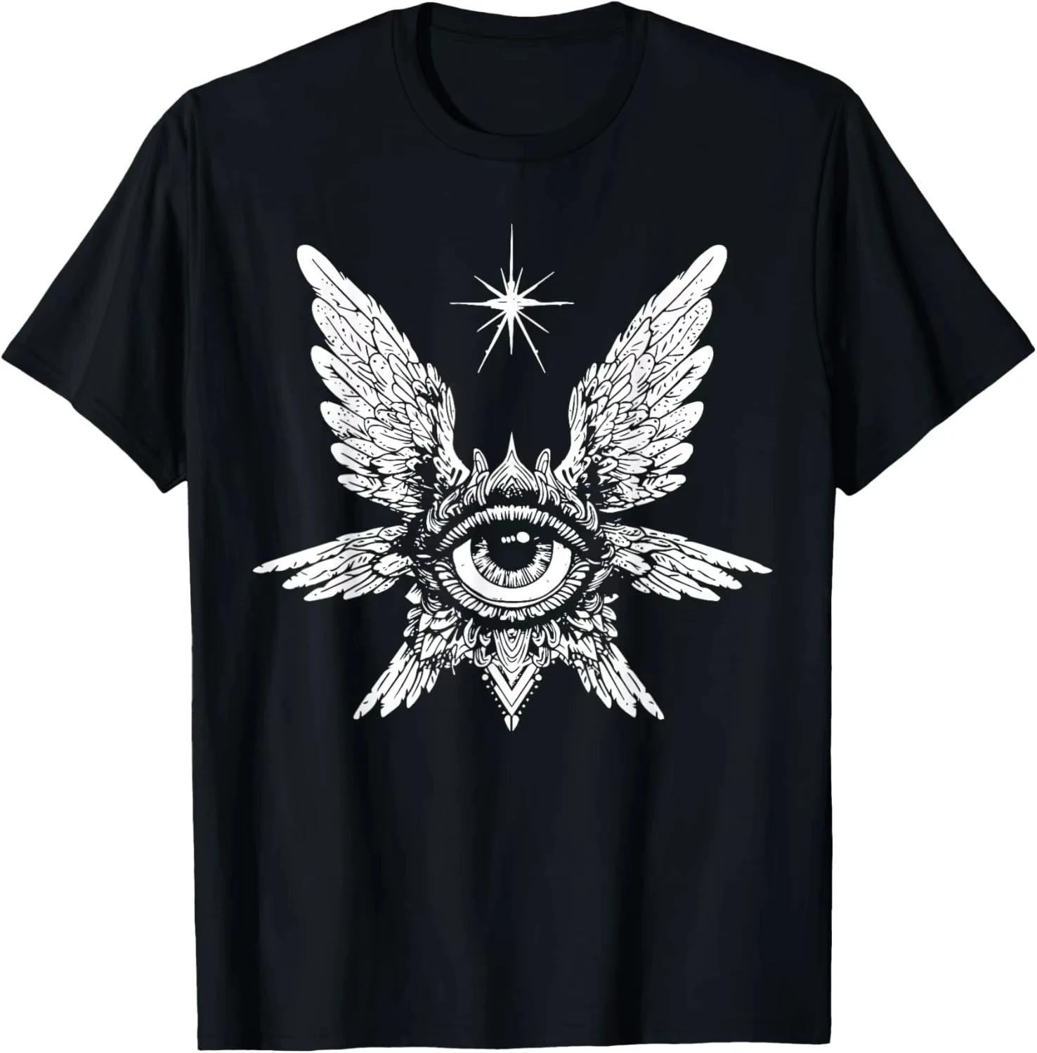

Biblical Angel Seraphim Gothic Avant-Garde 2025 Summer Crewneck Comfortable and Women s Printed Graphic T-shirts 4XL