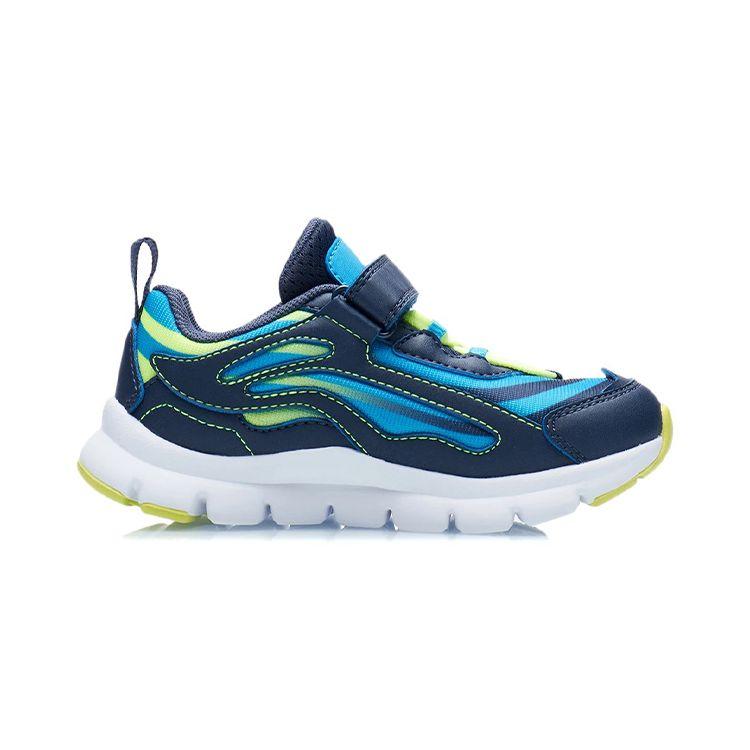 Li Ning Kids Aurora Skywalker Comfortable Sports Non-Slip Shock Absorbing Wear-Resistant Breathable Casual Shoes Kids Casual Shoes Blue YKNR056-23