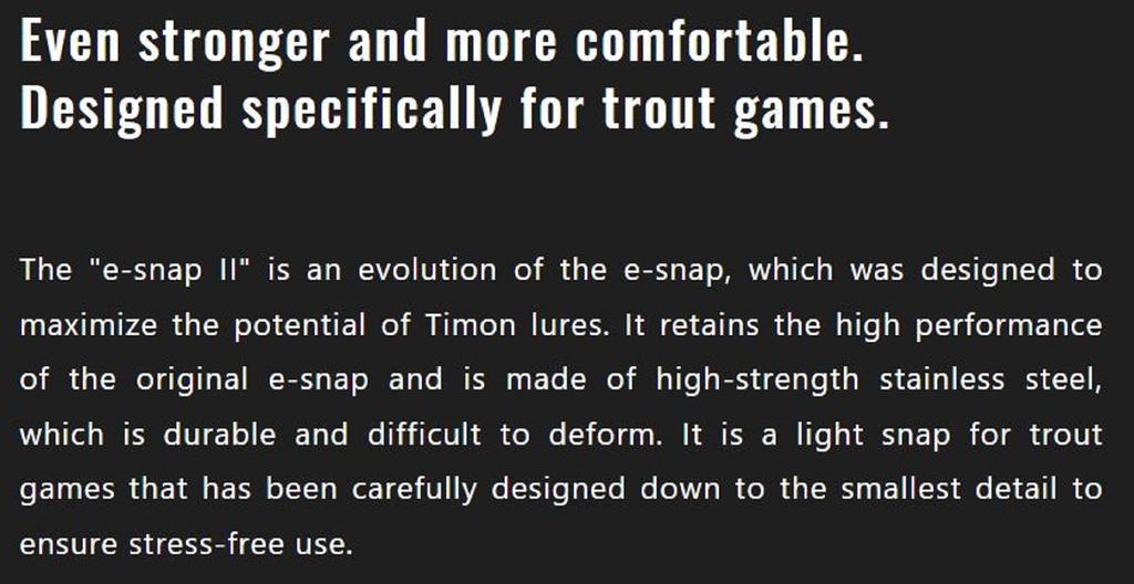 Jackall E-Snap II Size SSSS (7961)