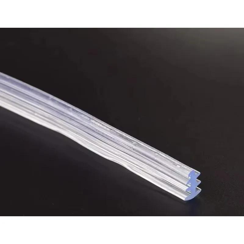 10M doors and windows slot thong Aluminum Alloy fixed glass strip doors and windows three EPDM seal strip Rubber strips