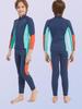 Kids' 3mm Neoprene Wetsuit with Fleece, Men's Long Sleeve Sun Suit, Women's Quick-Dry Surf Suit