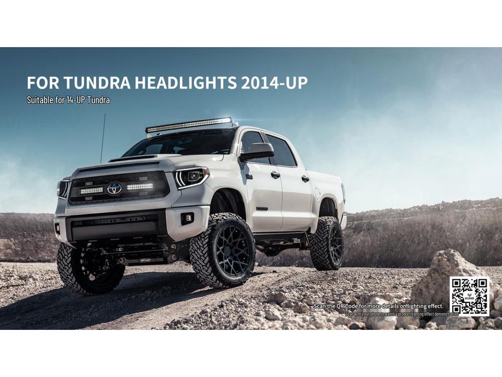 VLAND Headlight Assembly for 2014-2018 Toyota Tundra Modification