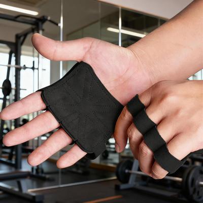 Fitness Fingers Gloves Breathable Anti-slip Shock Absorption Dumbbell Leather Weight Lifting Training Pal Fitness Gloves