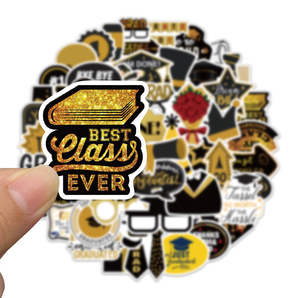 52 New Graduation Season Graffiti Stickers Decorate Ipad Suitcase Notebook Diy Waterproof Sticker