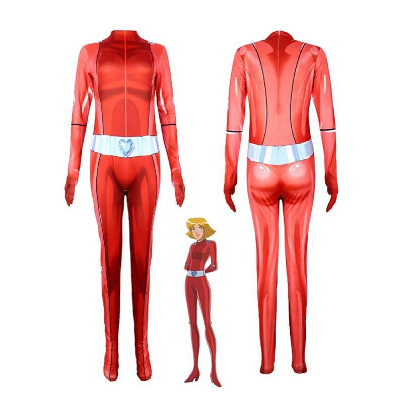 Totally Spies Cosplay Costume For Women Girls With Milk Silk Fabric For Halloween Stage Performance