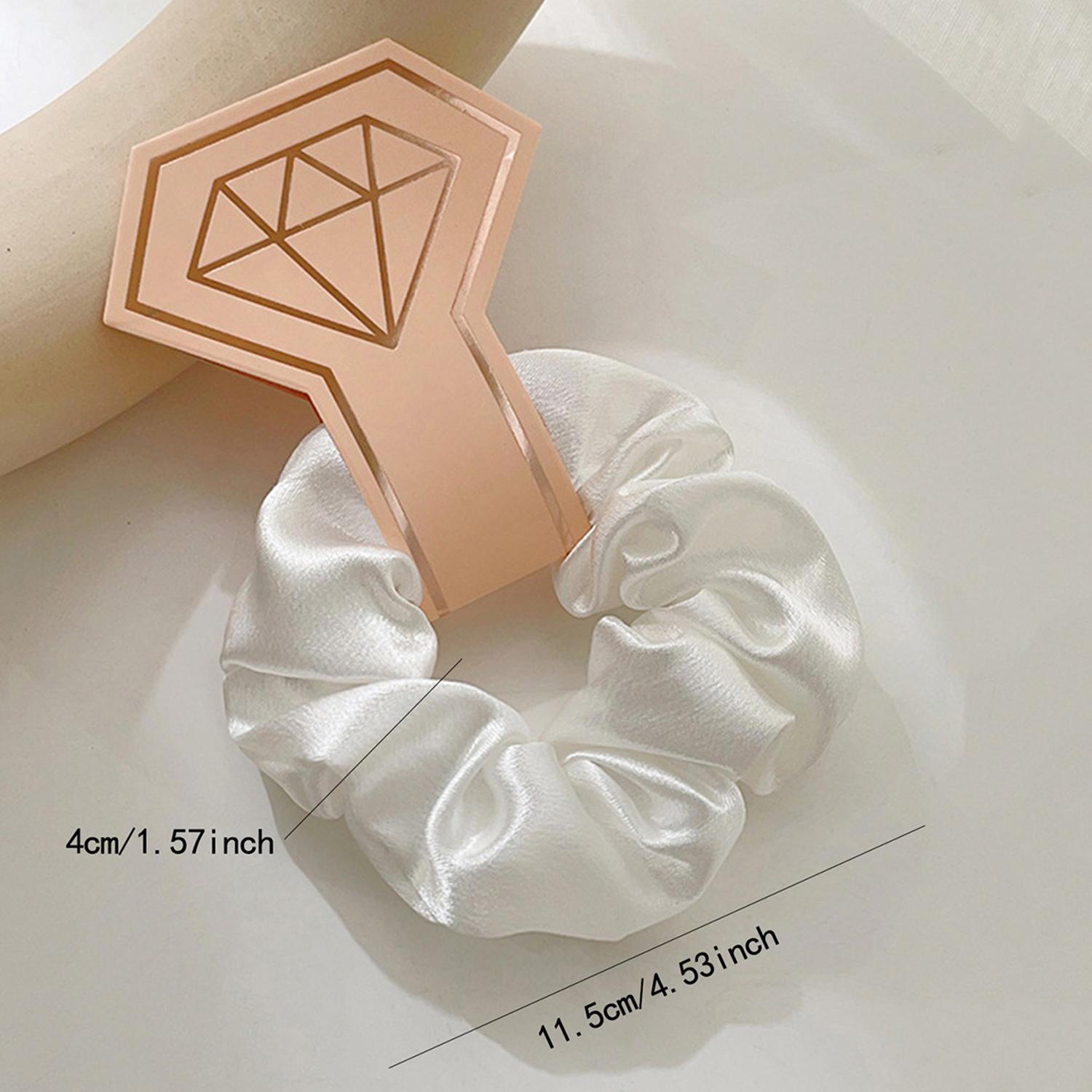 5pcs White Bridesmaid Gift Hair Scrunchies Team Bachelorette Party Bridal Wedding Souvenir Party Bridal Shower Wedding Gift 1pc