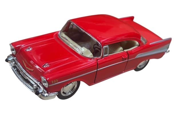 Kinsmart Chevrolet Bel Air (1957) Red 1/40 Scale Diecast Car KT5313RD [Parallel Import]