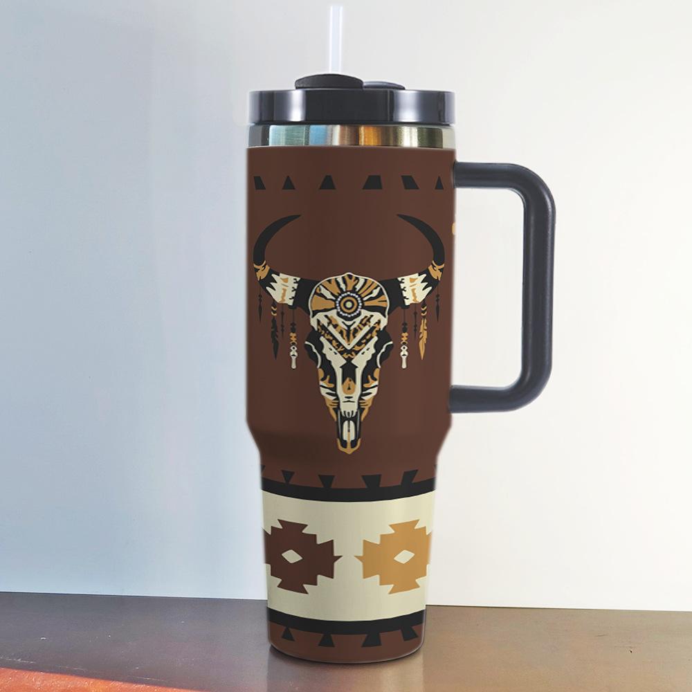 Rietumu kovboju krūze 40oz Ar rokturi