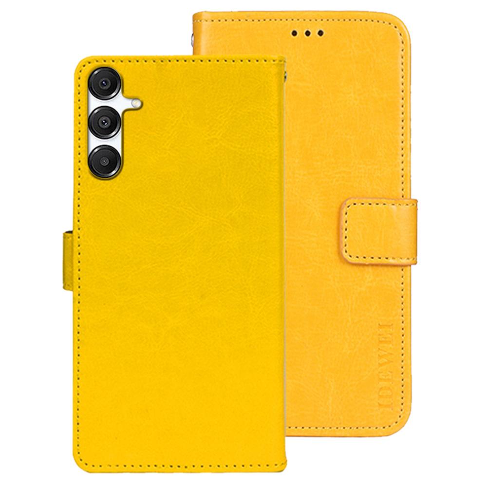 IDEWEI For Samsung Galaxy A36 5G/A56 5G Stand Case Crazy Horse Texture Leather Phone Cover