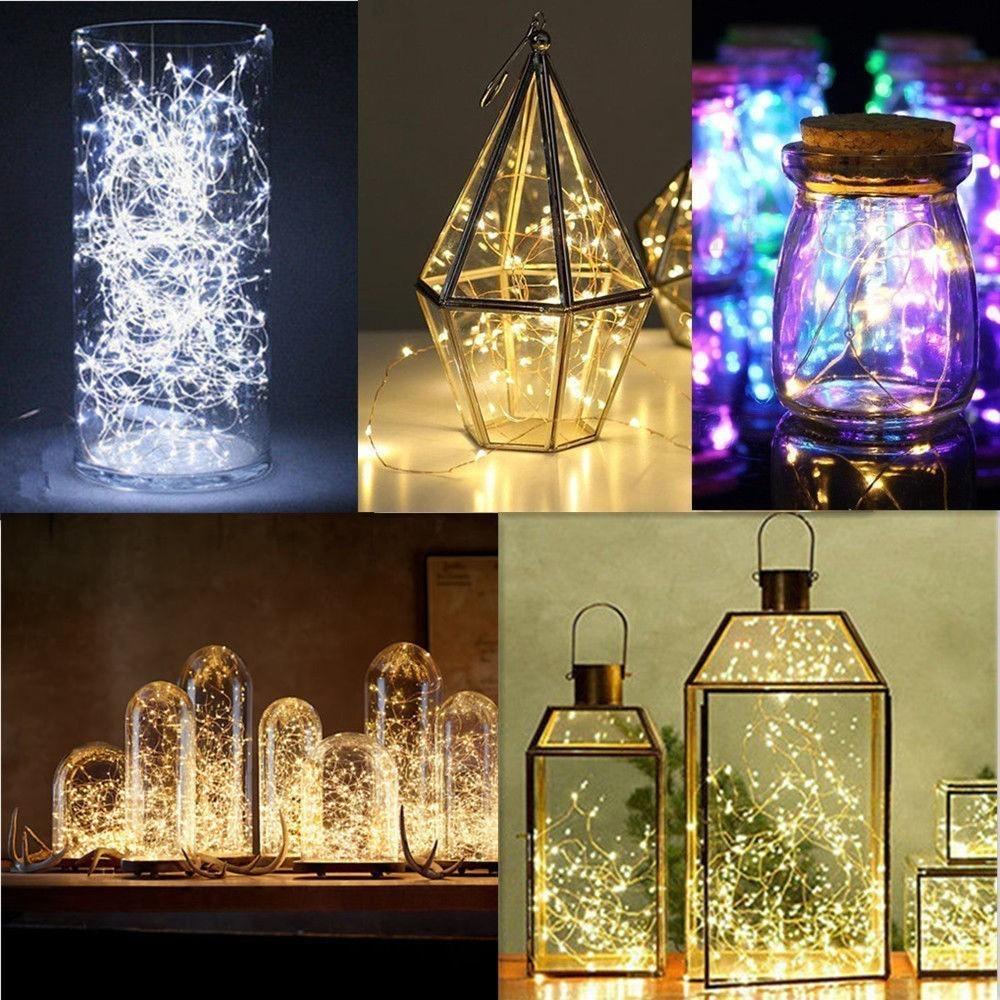 5M/2M bateriový LED světelný řetěz pro domácí dekoraci, DIY světlo do ložnice, dárek/LED pohádkový světelný řetěz pro vytvoření atmosféry