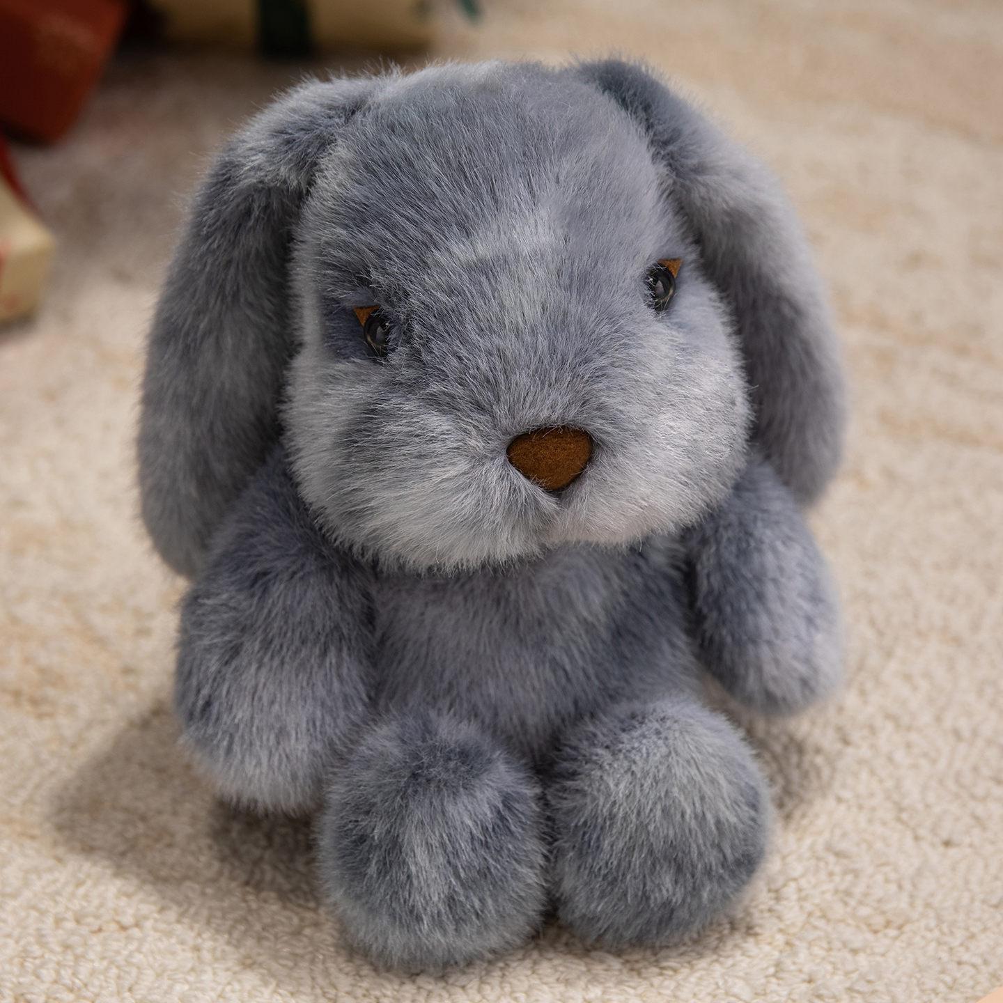 Peluche de Lapin Douce et Chaude Nouveau Confortable Coloré Animal en Peluche Lapin Poupée Mignon Dessin Animé Lapin Peluche Porte-Clés Cadeau d'Anniversaire 30cm