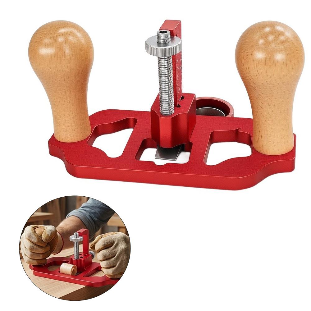 Router Plane Hand Wood Planer Red Alloy Precision Trimming Tool For Smoothing Edges And Leveling Surfaces Woodworking Hand Tools