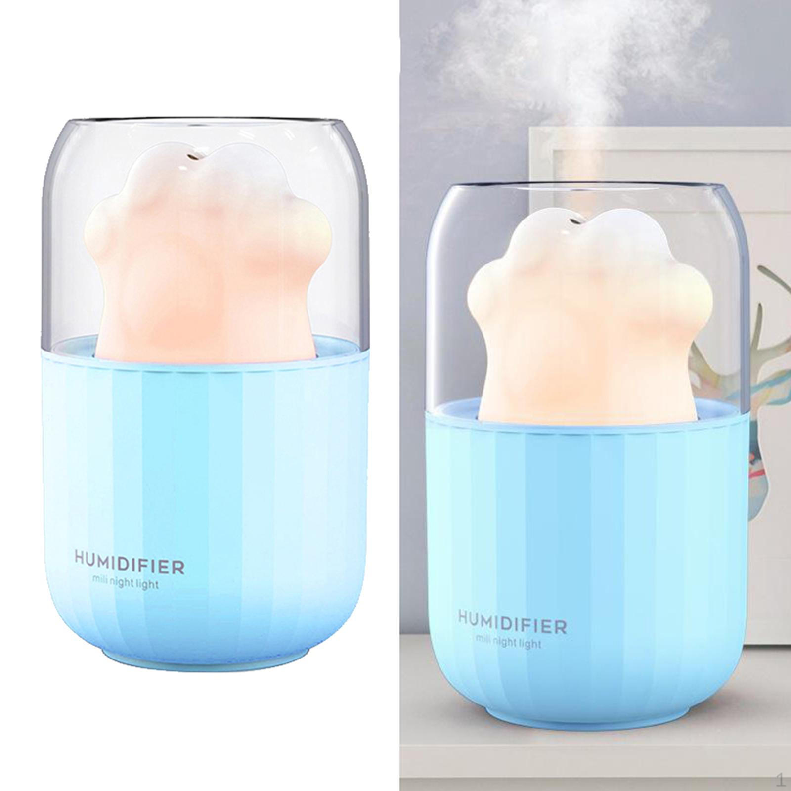 

300 мл Зволожувач повітря з ефірними оліями, тихий, з запобіжним вимикачем, з подарунками синій