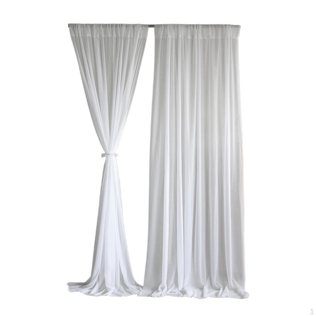 Backdrop Curtains 2 Panels Drapes Wedding Decoration for Festival Birthday