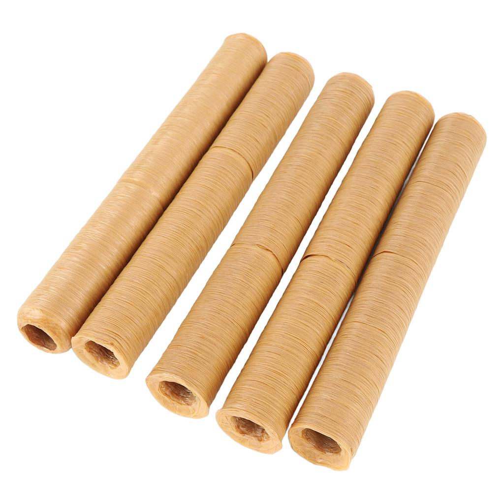 5 STK Pølse Kollagen Tarmer Utmerket Seighet Trygge Spiselige Tørkede Pølsetarmer Skinn for Hjemmekjøkken